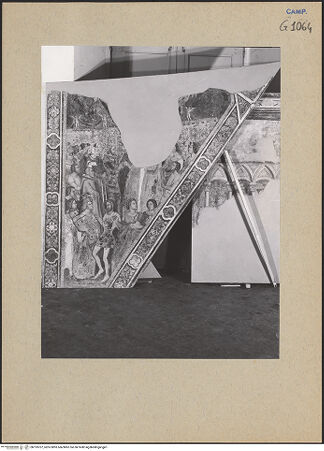 Vorderseite von ICCD [https://www.deutsche-digitale-bibliothek.de/content/lizenzen/rv-ez/] Die sieben Sakramente und der Triumph der KircheSakrament der Ehe - Gesamtansicht (während der Restaurierung), bh193707_recto. Foto.