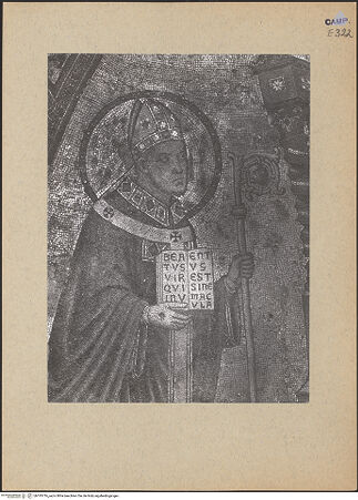 Vorderseite von ICCD [https://www.deutsche-digitale-bibliothek.de/content/lizenzen/rv-ez/] Madonna zwischen den heiligen Januarius und Restituta - Detail: Januarius, bh193716_recto. Foto.