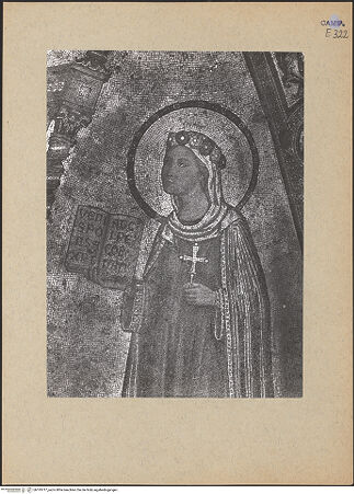 Vorderseite von ICCD [https://www.deutsche-digitale-bibliothek.de/content/lizenzen/rv-ez/] Madonna zwischen den heiligen Januarius und Restituta - Detail: Restituta, bh193717_recto. Foto.