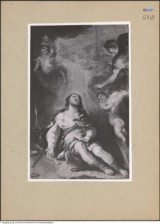 Vorderseite von Sopr. BAS NA [https://www.deutsche-digitale-bibliothek.de/content/lizenzen/rv-ez/] Tod und Glorie des heiligen Alexius - Gesamtansicht, bh194598_recto. Foto.