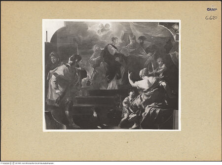 Vorderseite von Sopr. BAS NA [https://www.deutsche-digitale-bibliothek.de/content/lizenzen/rv-ez/] Die Hochzeit von Maria und Joseph - Gesamtansicht, bh194601_recto. Foto.