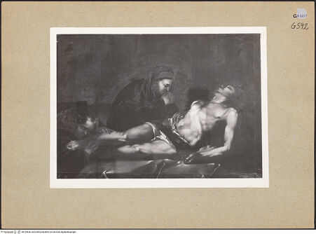 Vorderseite von Sopr. BAS NA [https://www.deutsche-digitale-bibliothek.de/content/lizenzen/rv-ez/] Beweinung Christi - Gesamtansicht, bh194638_recto. Foto.