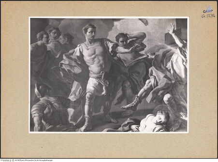 Vorderseite von Sopr. BAS NA [https://www.deutsche-digitale-bibliothek.de/content/lizenzen/rv-ez/] Martyrium der heiligen Barbara - Detail, bh194659_recto. Foto.