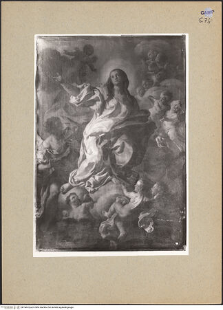 Vorderseite von Sopr. BAS NA [https://www.deutsche-digitale-bibliothek.de/content/lizenzen/rv-ez/] Himmelfahrt Marias - Gesamtansicht, bh194743_recto. Foto.