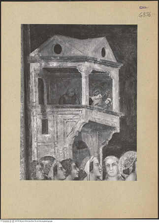 Vorderseite von ICCD [https://www.deutsche-digitale-bibliothek.de/content/lizenzen/rv-ez/] Szenen aus dem Leben MariasHochzeit von Maria und Joseph - Detail (linke Seite), bh195149_recto. Foto.