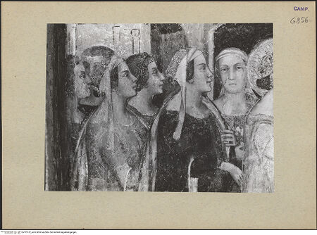 Vorderseite von ICCD [https://www.deutsche-digitale-bibliothek.de/content/lizenzen/rv-ez/] Szenen aus dem Leben MariasHochzeit von Maria und Joseph - Detail (linke Seite), bh195152_recto. Foto.