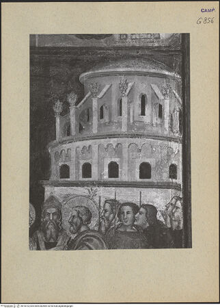Vorderseite von ICCD [https://www.deutsche-digitale-bibliothek.de/content/lizenzen/rv-ez/] Szenen aus dem Leben MariasHochzeit von Maria und Joseph - Detail (rechte Seite), bh195153_recto. Foto.