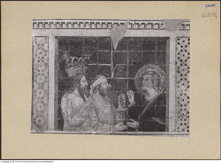 Vorderseite von Gabinetto Fotografico Nazionale [https://www.deutsche-digitale-bibliothek.de/content/lizenzen/rv-ez/] Geschichten von Joseph, Moses und SamsonJoseph im Gefängnis deutet den Traum des Mundschenks und den Traum des Bäckers - Detail, Joseph, der Mundschenk und der Bäcker, bh195192_recto. Foto.