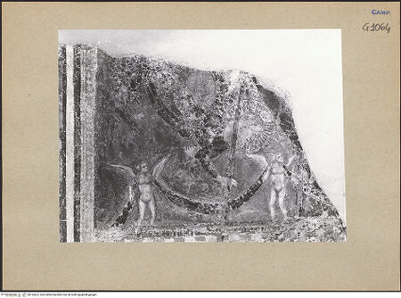 Vorderseite von ICCD [https://www.deutsche-digitale-bibliothek.de/content/lizenzen/rv-ez/] Die sieben Sakramente und der Triumph der KircheSakrament der Ehe - Detail: Engel (während der Restaurierung), bh195202_recto. Foto.