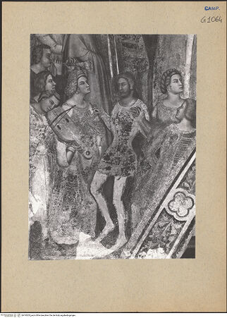 Vorderseite von ICCD [https://www.deutsche-digitale-bibliothek.de/content/lizenzen/rv-ez/] Die sieben Sakramente und der Triumph der KircheSakrament der Ehe - Detail: Ehepaar (während der Restaurierung), bh195205_recto. Foto.