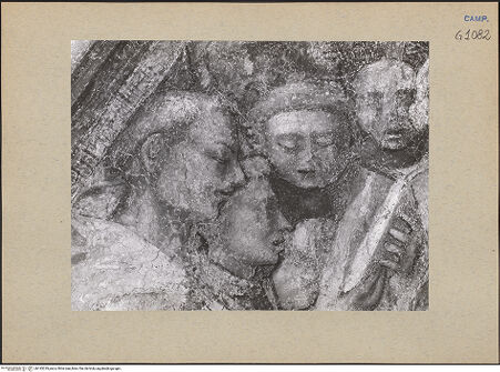 Vorderseite von Gabinetto Fotografico Nazionale [https://www.deutsche-digitale-bibliothek.de/content/lizenzen/rv-ez/] Geschichten von San LadislaoKrönung des Heiligen Ladislaus. Schlacht gegen den Kumanen - Detail der Krönung des Heiligen Ladislaus, bh195229_recto. Foto.