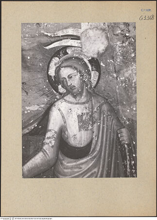 Vorderseite von ICCD [https://www.deutsche-digitale-bibliothek.de/content/lizenzen/rv-ez/] Szenen aus dem Leben der heiligen Maria MagdalenaNoli me tangere - Detail: Christus, bh195380_recto. Foto.