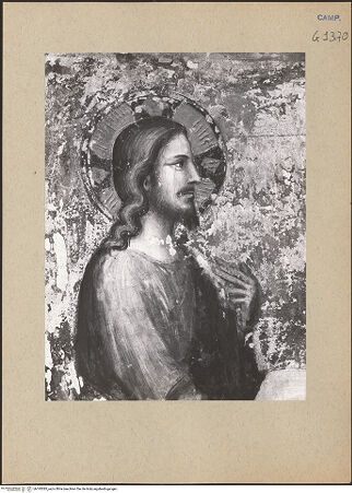 Vorderseite von ICCD [https://www.deutsche-digitale-bibliothek.de/content/lizenzen/rv-ez/] Szenen aus dem Leben der heiligen Maria MagdalenaDie heilige Maria Magdalena salbt die Füße Christi - Detail: Christus, bh195385_recto. Foto.