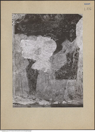 Vorderseite von ICCD [https://www.deutsche-digitale-bibliothek.de/content/lizenzen/rv-ez/] Franziskus verteilt die Ordensregel an einige andere Heilige - Detail, linke Seite (an der übertragung), bh195798_recto. Foto.