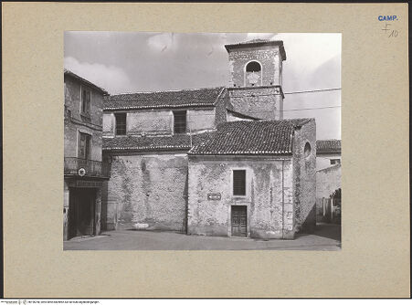 Vorderseite von Bibliotheca Hertziana [https://www.deutsche-digitale-bibliothek.de/content/lizenzen/rv-fz/] San Martino - Rechte Flanke und Campanile, bh196768_recto. Foto: Lehmann-Brockhaus, Otto.
