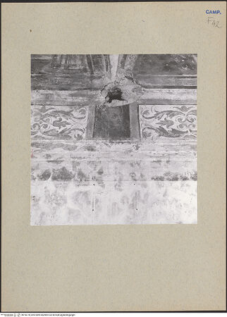 Vorderseite von Bibliotheca Hertziana [https://www.deutsche-digitale-bibliothek.de/content/lizenzen/rv-fz/] Ex convento della Santissima PietàChiostro - Detail: Freskenfragment, bh196778_recto. Foto: Lehmann-Brockhaus, Otto.