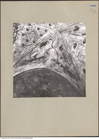 Vorderseite von Bibliotheca Hertziana [https://www.deutsche-digitale-bibliothek.de/content/lizenzen/rv-fz/] Ex convento della Santissima PietàChiostro - Detail: Gewölbe mit Dekoration, bh196780_recto. Foto: Lehmann-Brockhaus, Otto.