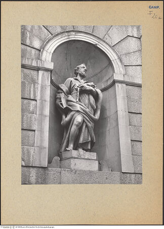 Vorderseite von Bibliotheca Hertziana [https://www.deutsche-digitale-bibliothek.de/content/lizenzen/rv-fz/] Heiliger Petrus - Gesamtansicht, bh196808_recto. Foto: Lehmann-Brockhaus, Otto.