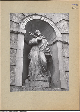 Vorderseite von Bibliotheca Hertziana [https://www.deutsche-digitale-bibliothek.de/content/lizenzen/rv-fz/] Heiliger Bruno - Gesamtansicht, bh197423_recto. Foto: Lehmann-Brockhaus, Otto.