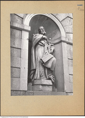 Vorderseite von Bibliotheca Hertziana [https://www.deutsche-digitale-bibliothek.de/content/lizenzen/rv-fz/] Heiliger Paulus - Gesamtansicht, bh197424_recto. Foto: Lehmann-Brockhaus, Otto.