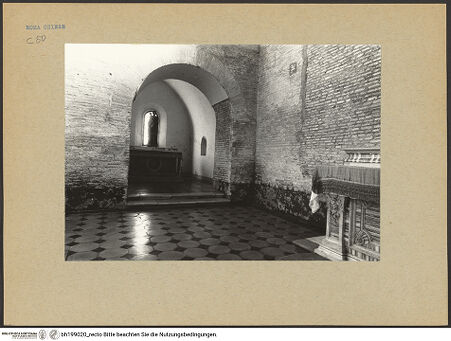 Vorderseite von Pace, Valentino [https://www.deutsche-digitale-bibliothek.de/content/lizenzen/rv-fz/] Abbazia delle Tre FontaneSanti Vincenzo ed Anastasio - Zweite Kapelle des rechten Querhausarmes, bh199020_recto. Foto: Pace, Valentino.