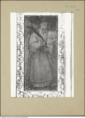 Vorderseite von ICCD [https://www.deutsche-digitale-bibliothek.de/content/lizenzen/rv-ez/] HeiligenbildnisseHeiliger Stephanus - Gesamtansicht, bh199154_recto. Foto.