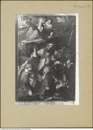 Vorderseite von ICCD [https://www.deutsche-digitale-bibliothek.de/content/lizenzen/rv-ez/] Der heilige Augustinus bekehrt einen Häretiker - Gesamtansicht, bh199155_recto. Foto.