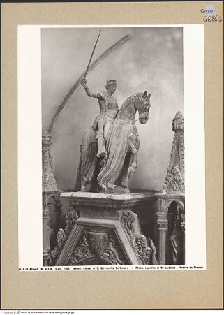 Vorderseite von Alinari [https://www.deutsche-digitale-bibliothek.de/content/lizenzen/rv-ez/] Grabmal des Königs Ladislaus (gest. 1414)Ladislaus und Verkündigung - Ladislaus, bh199279_recto. Foto.