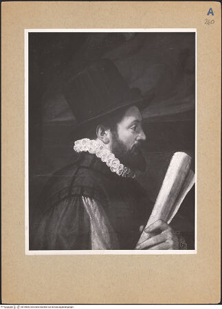 Vorderseite von ICCD [https://www.deutsche-digitale-bibliothek.de/content/lizenzen/rv-fz/] Benedetto Busini erläutert Federico Zuccari im Beisein einer Frau sein Programm für die Ausmalung der Florentiner Domkuppel - Detail, bh199685_recto. Foto.