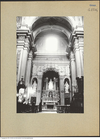 Vorderseite von Bösel, Richard [https://www.deutsche-digitale-bibliothek.de/content/lizenzen/rv-fz/] Santa Teresa a Chiaia - Gesamtansicht, bh199846_recto. Foto: Bösel, Richard.