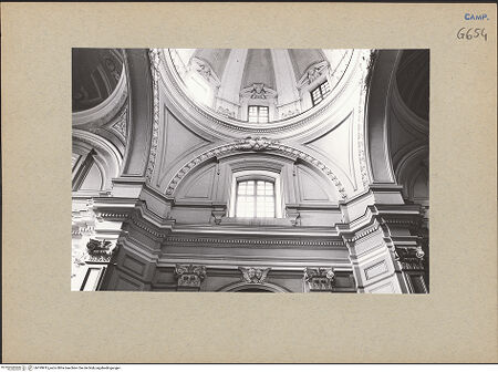 Vorderseite von Bösel, Richard [https://www.deutsche-digitale-bibliothek.de/content/lizenzen/rv-fz/] San Giorgio Maggiore - Blick in der Mittelkuppel nach rechts, bh199915_recto. Foto: Bösel, Richard.