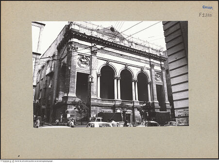 Vorderseite von Bibliotheca Hertziana [https://www.deutsche-digitale-bibliothek.de/content/lizenzen/rv-fz/] Santa Maria della Sapienza - Teilansicht, bh200198_recto. Foto: Bösel, Richard.