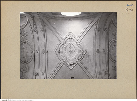 Vorderseite von Bösel, Richard [https://www.deutsche-digitale-bibliothek.de/content/lizenzen/rv-fz/] San Giuseppe delle Scalze a Pontecorvo - Gewölbe, bh200209_recto. Foto: Bösel, Richard.