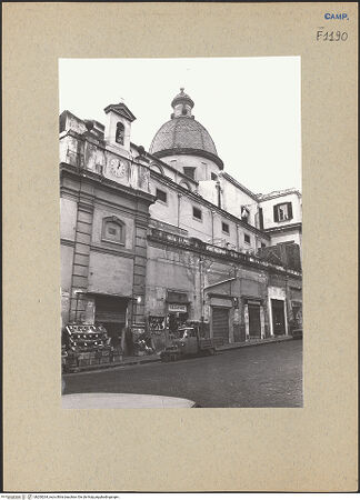 Vorderseite von Bösel, Richard [https://www.deutsche-digitale-bibliothek.de/content/lizenzen/rv-fz/] Santa Maria in PorticoRechte Seitenfassade - Seitenansicht, bh200264_recto. Foto: Bösel, Richard.