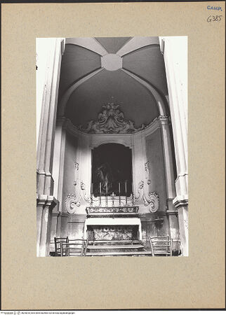 Vorderseite von Bösel, Richard [https://www.deutsche-digitale-bibliothek.de/content/lizenzen/rv-fz/] Santa Maria della Concezione a Montecalvario - Kapelle, Innenansicht, bh200293_recto. Foto: Bösel, Richard.