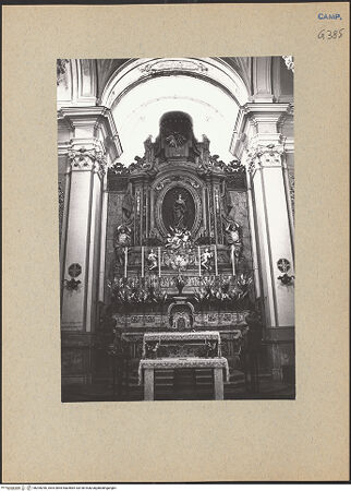 Vorderseite von Bösel, Richard [https://www.deutsche-digitale-bibliothek.de/content/lizenzen/rv-fz/] Santa Maria della Concezione a Montecalvario - Presbyterium, bh200296_recto. Foto: Bösel, Richard.