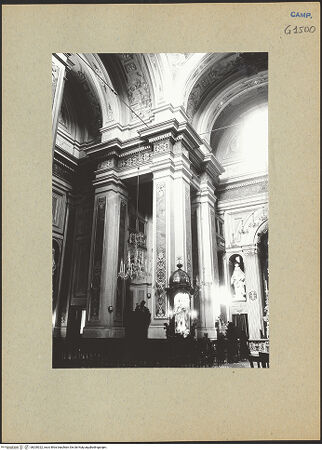 Vorderseite von Bösel, Richard [https://www.deutsche-digitale-bibliothek.de/content/lizenzen/rv-fz/] Santa Teresa a Chiaia - Pfeiler zwischen dem Presbyterium und dem linken Arm, bh200322_recto. Foto: Bösel, Richard.