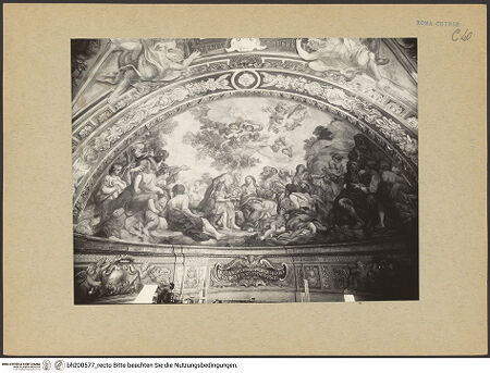 Vorderseite von Sopr. Mon. Laz. [https://www.deutsche-digitale-bibliothek.de/content/lizenzen/rv-ez/] Die wundersame Vermehrung von Brot und Fisch - Gesamtansicht, bh200577_recto. Foto.