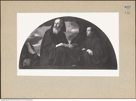 Vorderseite von Sopr. BAS NA [https://www.deutsche-digitale-bibliothek.de/content/lizenzen/rv-ez/] Die Heiligen GründerHeiliger Franz von Paola - Gesamtansicht, bh200969_recto. Foto.