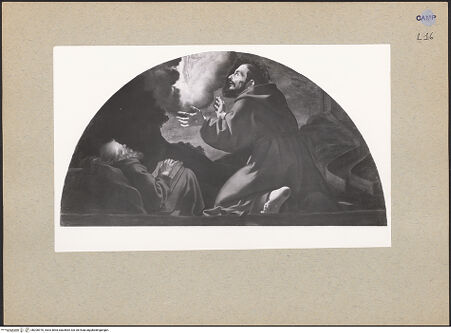 Vorderseite von Sopr. BAS NA [https://www.deutsche-digitale-bibliothek.de/content/lizenzen/rv-ez/] Die Heiligen GründerHeiliger Franziskus von Assisi - Gesamtansicht, bh200970_recto. Foto.