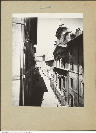 Vorderseite von Sopr. Mon. Laz. [https://www.deutsche-digitale-bibliothek.de/content/lizenzen/rv-ez/] Oratorio del Gonfalone - Fassade; nach der Restaurierung, bh201051_recto. Foto.