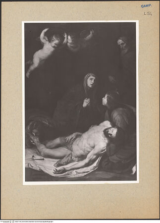 Vorderseite von Sopr. BAS NA [https://www.deutsche-digitale-bibliothek.de/content/lizenzen/rv-ez/] Die Trauer der Angehörigen und Freunde um Christus - Gesamtansicht, bh201183_recto. Foto.