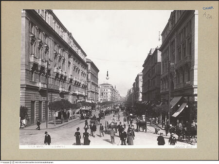 Vorderseite von Alinari [https://www.deutsche-digitale-bibliothek.de/content/lizenzen/rv-ez/] Corso Umberto I - Ansicht, bh201290_recto. Foto.