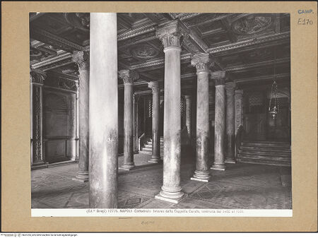 Vorderseite von Alinari [https://www.deutsche-digitale-bibliothek.de/content/lizenzen/rv-ez/] DuomoSuccorpo, Confessione di San Gennaro (Cappella Carafa) - Ansicht von Nordosten, bh201295_recto. Foto.