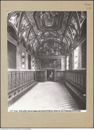 Vorderseite von Alinari [https://www.deutsche-digitale-bibliothek.de/content/lizenzen/rv-ez/] Certosa di San MartinoSala Capitolare - Innenansicht, bh201320_recto. Foto.