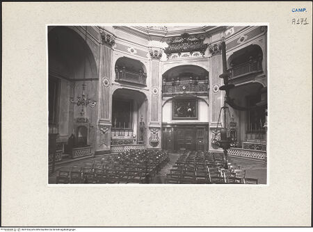 Vorderseite von Sopr. BAS NA [https://www.deutsche-digitale-bibliothek.de/content/lizenzen/rv-ez/] Pio Monte della Misericordia - Ansicht nach der Empore, bh201634_recto. Foto.