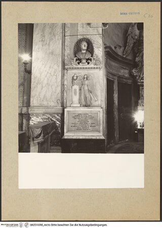 Vorderseite von Sopr.Mon.Laz. [https://www.deutsche-digitale-bibliothek.de/content/lizenzen/rv-ez/] Grabmal des Carlo Balestra (+1874) - , bh201698_recto. Foto.