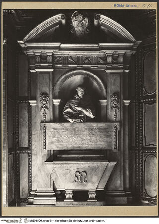 Vorderseite von ICCD [https://www.deutsche-digitale-bibliothek.de/content/lizenzen/rv-ez/] Grabmal des Kardinals Gian Garzia Mellini (gest. 1629) - Gesamtansicht ohne Sockel, bh201800_recto. Foto.