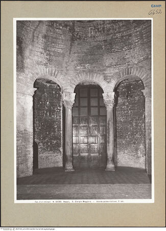 Vorderseite von Alinari [https://www.deutsche-digitale-bibliothek.de/content/lizenzen/rv-fz/] San Giorgio MaggioreFrühchristliche Apsis - Gesamtansicht, bh201962_recto. Foto.
