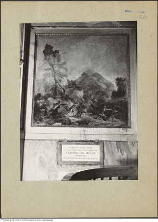 Vorderseite von Sopr. Mon. Laz. [https://www.deutsche-digitale-bibliothek.de/content/lizenzen/rv-ez/] Landschaften mit Episoden aus der Vita des Propheten EliasElias befiehlt, die Propheten des Baal zu töten - Gesamtansicht, bh202075_recto. Foto.